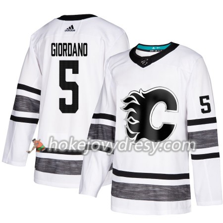 Pánské Hokejový Dres Calgary Flames Mark Giordano 5 Bílá 2019 NHL All-Star Adidas Authentic